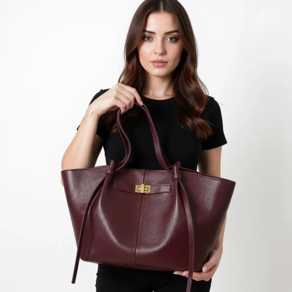 Enora – Grand sac à main rigide