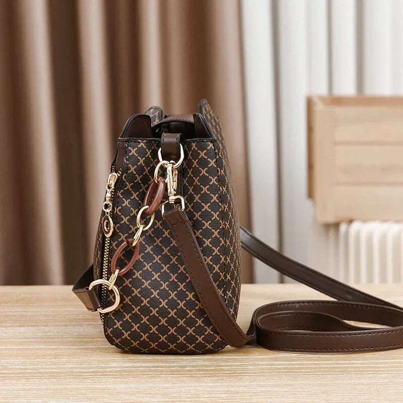 Sac à main bandoulière intemporel à carreaux - Clelia